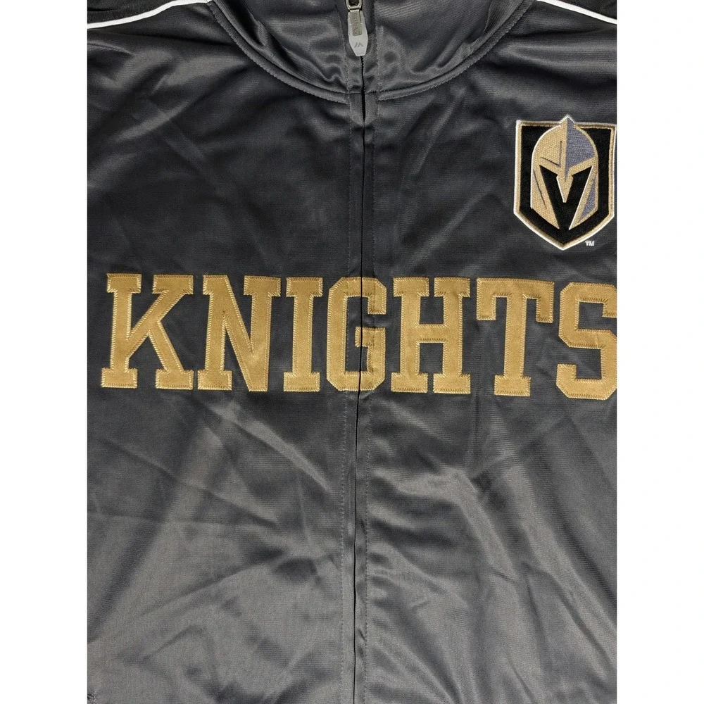 Majestic Black & Gold Knights Performance Jacket